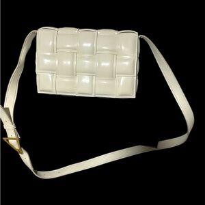 Off White Crossbody Shoulder Bag Purse